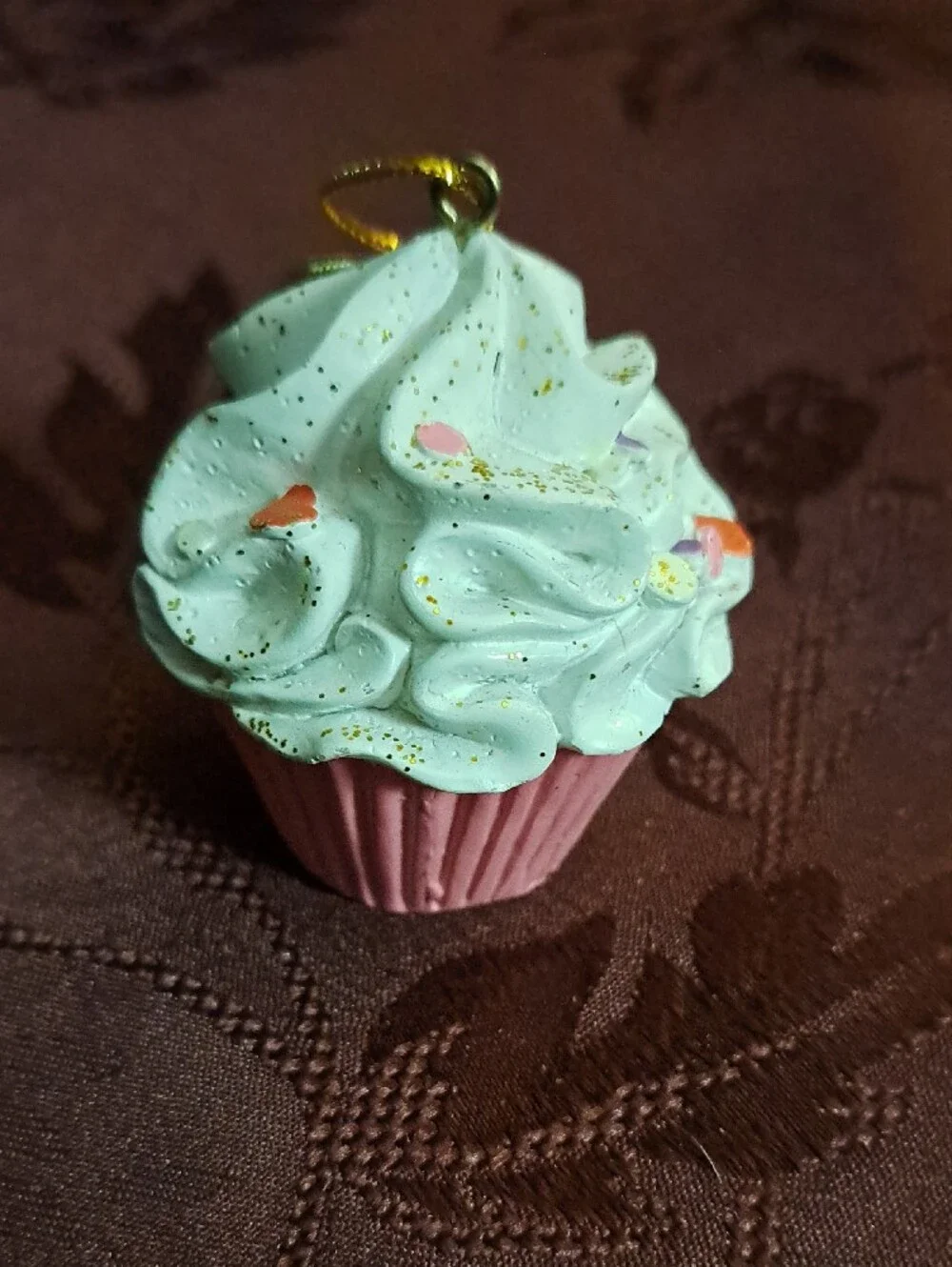 Avon Sweet Treats Mini Cupcake Ornaments Set Of 3/No Box